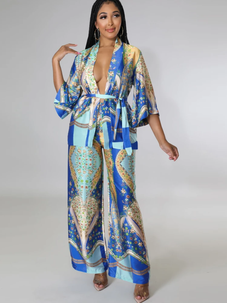 

New Summer Women's Clothing Suit Jacket High Waist Pants Two-piece Women's Fashion Casual Wear Two Piece Sets Womens Outifits