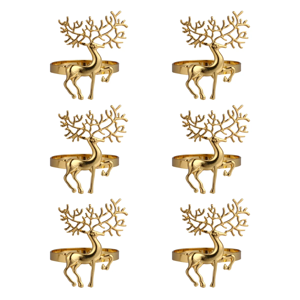 

Napkin Christmas Rings Ring Buckle Xmas Holder Table Serviette Holiday Reindeer Decor Dinner Deer Wedding Dining Holders Setting