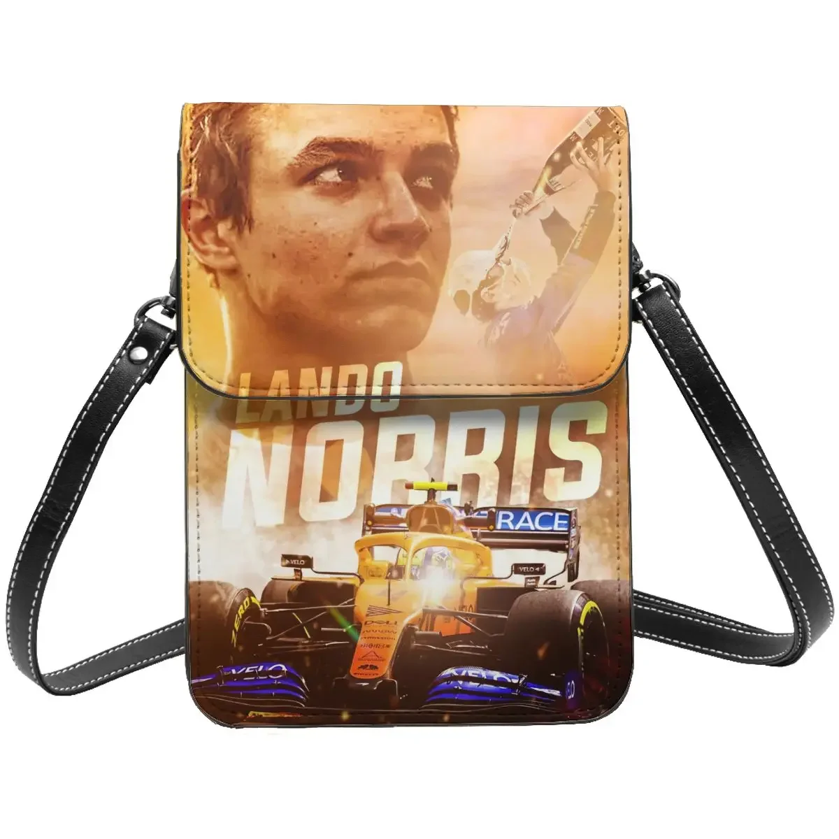 Lando Norris 4 кошелек через плечо сумка для мобильного телефона регулируемый ремень