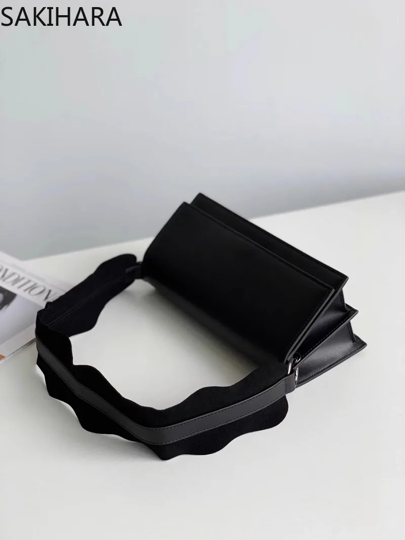 Французская винтажная однотонная универсальная вместительная сумка через плечо