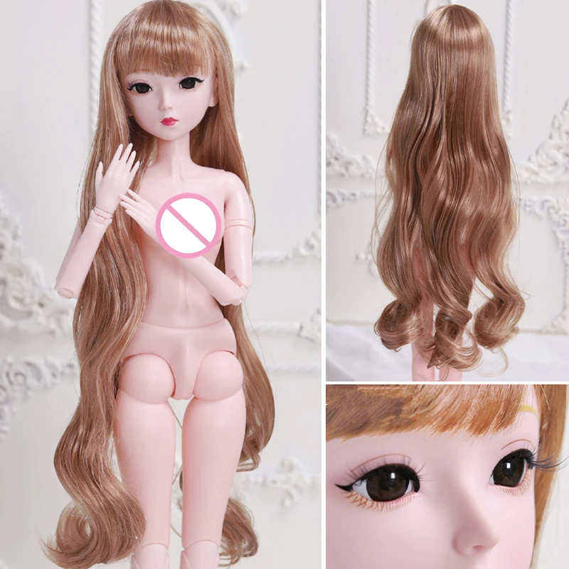 

New 1/3 BJD/SD Doll Long Straight Curls Hair High Temperature Fiber Hair Doll Wig Multi-color Doll Accessories