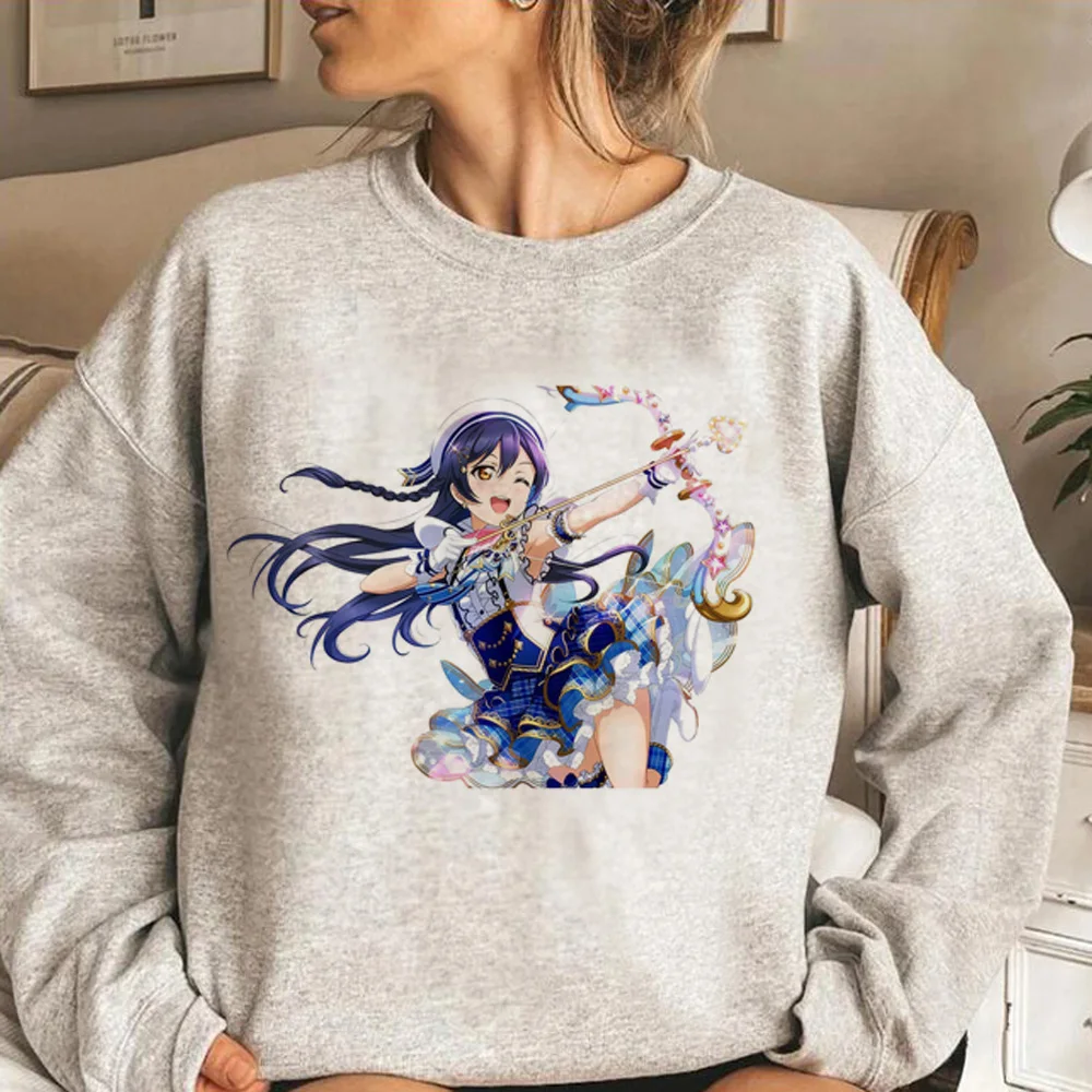 

Свитер женский зимний флисовый с капюшоном и графическим принтом