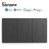 sonoff m5 smart wall switch us 120 type 123 gang push button switch frame remote control alexa google home alice siri voice