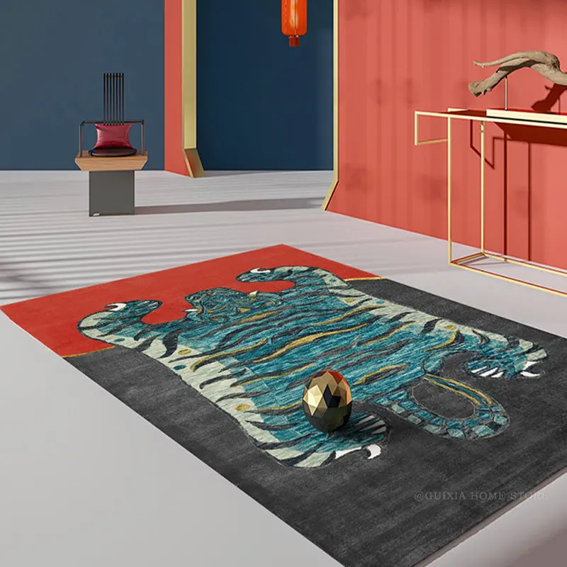 

Роскошный коврик с тигром домашний декор для спальни, коврик в форме животного, напольный коврик, входной коврик, пользовательский ковер, Alfombra, 카트