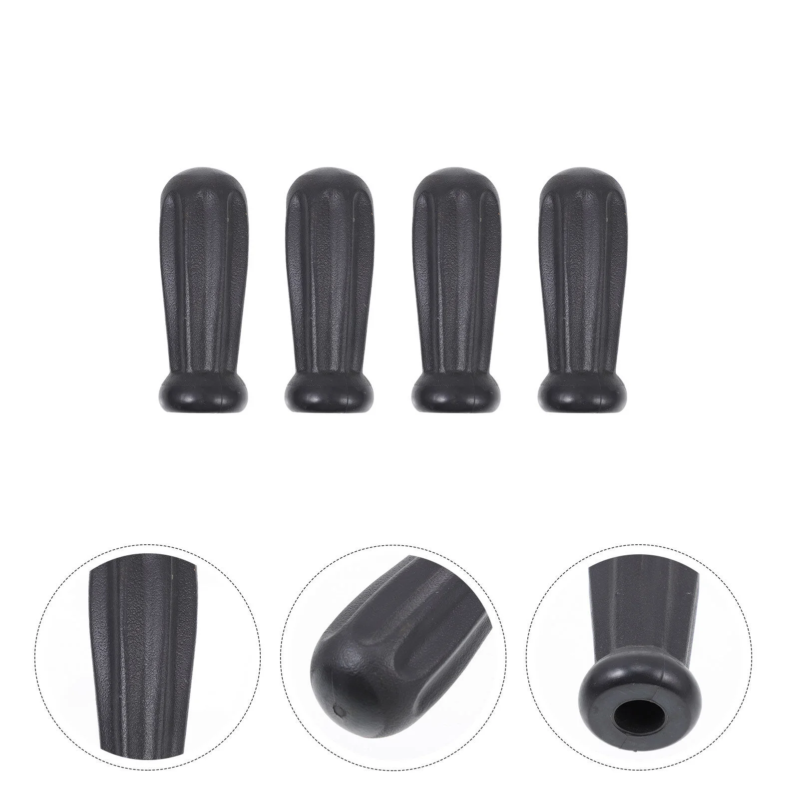 

4 Pcs Component Foosball Plastic Handles Football Machine Replaceable Grip Table Replacement