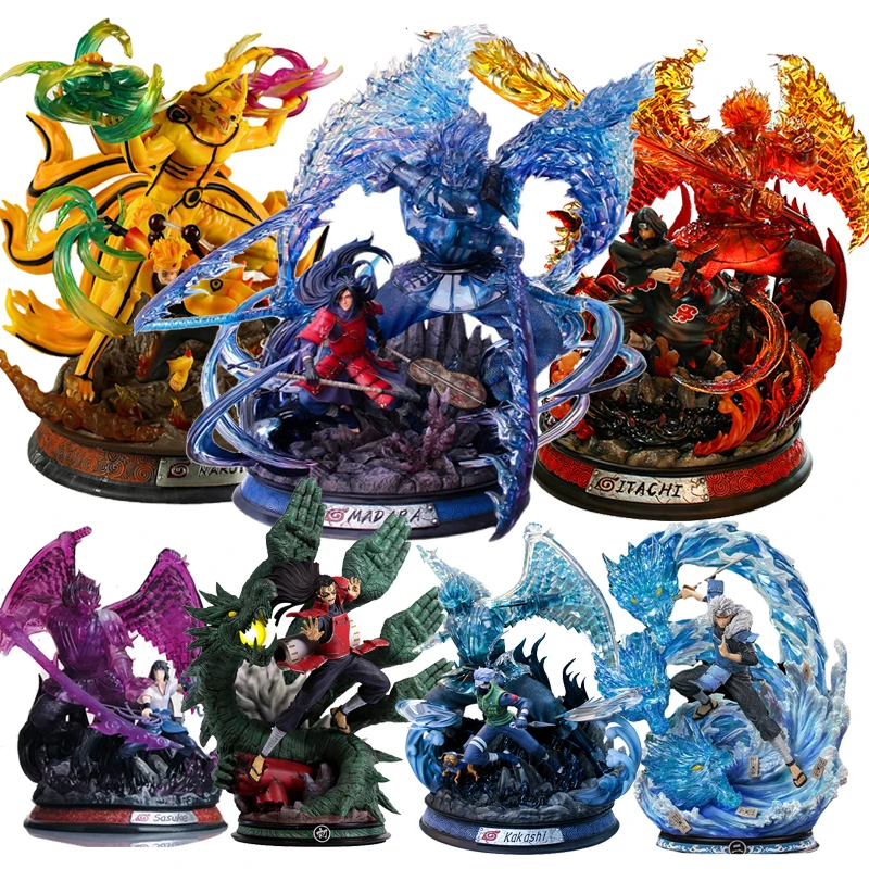 

40 см огромная фигурка нарутоса, экшн-фигурка большого искусства, PVC Uchiha Sasuke Kakashi, аниме, экшн-фигурка нарутоса Конана, коллекционная фигурка