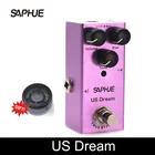 Электрическая гитара SAPHUE US Dream, педаль с эффектом искажений, громкость, тонус, мини-педаль с одним типом постоянного тока 9 В, истинный обход