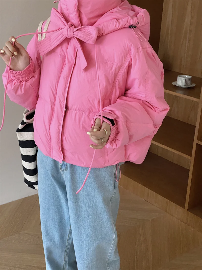 Корейская зимняя милая розовая