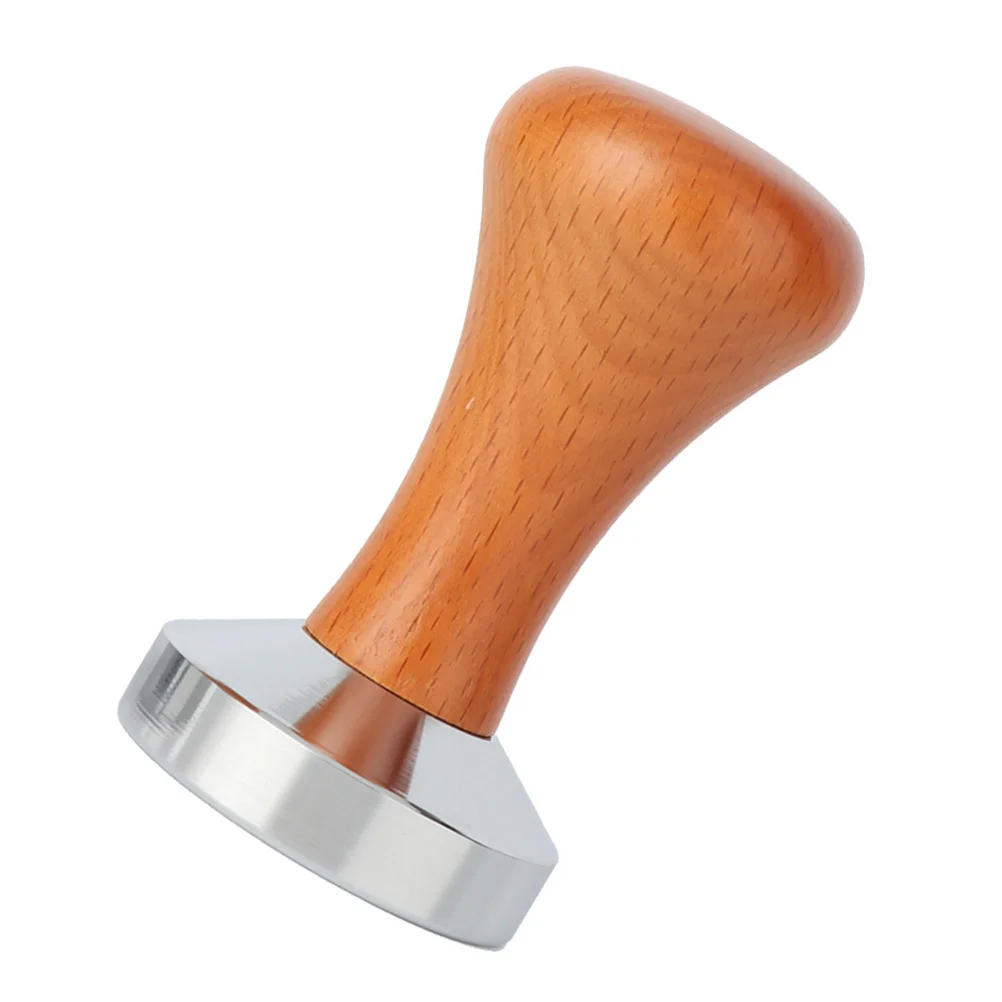 

Tamper Coffee Tampers Home Espresso Ground Squeezer Machine Steel Bean Pressing Tool Wooden Handle Presser