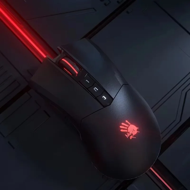 Фото A4TECH Bloody R90 Plus Rgb Light Беспроводная мышь с низкой задержкой Эргономичная игровая мышь Fps ПК Игры Аксессуары для ноутбуков Компьютерный офис №2
