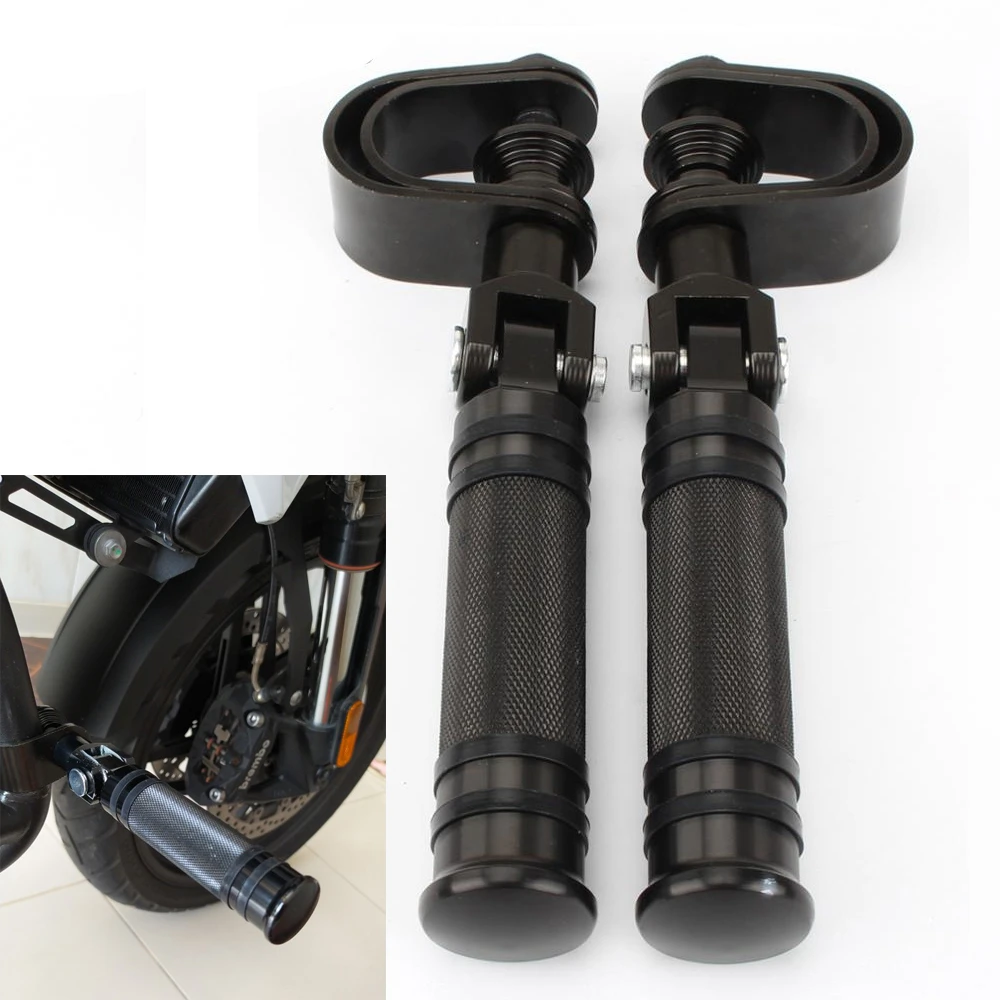 

1" 25mm 1.25" 32mm Billet Crash Bar Engine Guard Highway Foot Peg Clamps Mounts Footrest For Most Motorcycle Pegs