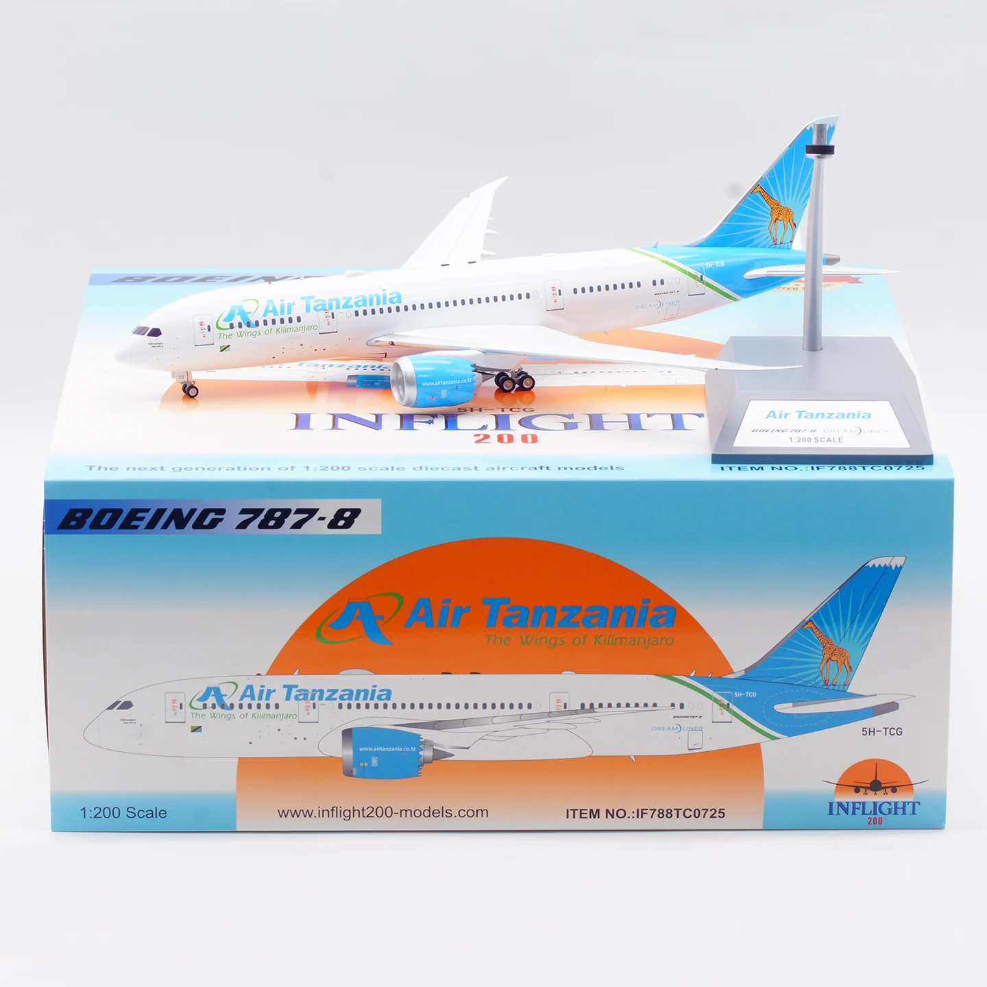 Фото IF788TC0725 Коллекционный самолет из сплава в подарок, INFLIGHT 1:200 Air Tanzania 