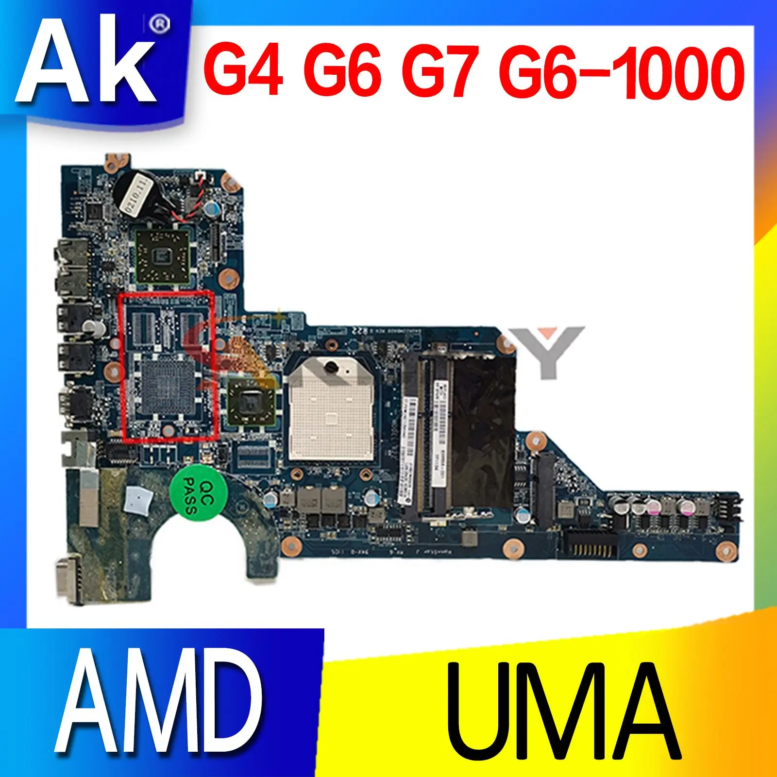 DA0R22MB6D1 DA0R22MB6D0 Motherboard For HP Pavilion G4 G6 G7 G6-1000 Laptop motherboard Mainboard