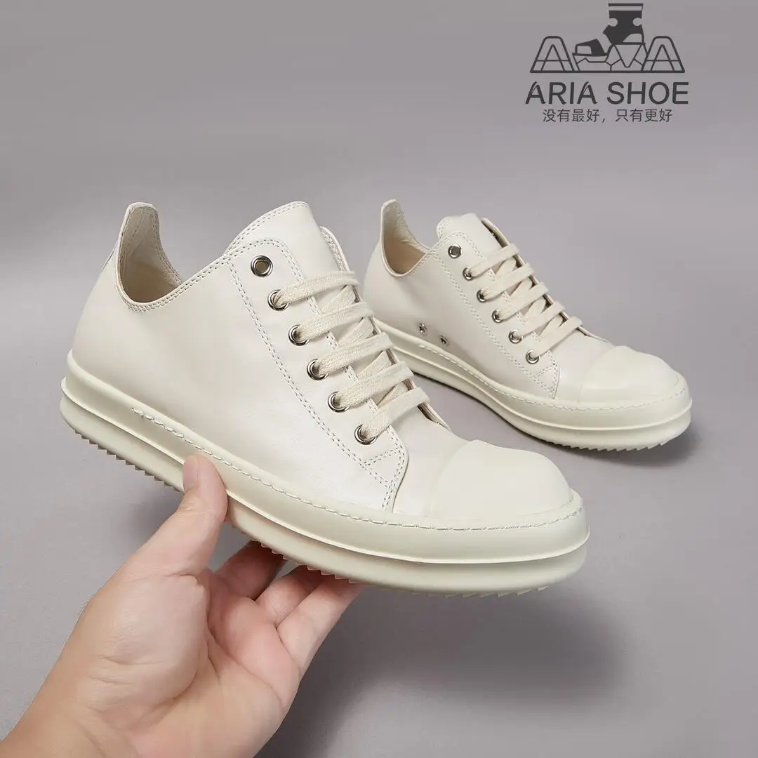 Ricks Высококачественный дизайн цвета слоновой кости белая воловья кожа верхняя