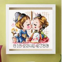 cross stitch set chinese cross stitch kit embroidery needlework craft packages cotton fabric floss new designs embroideryg4100