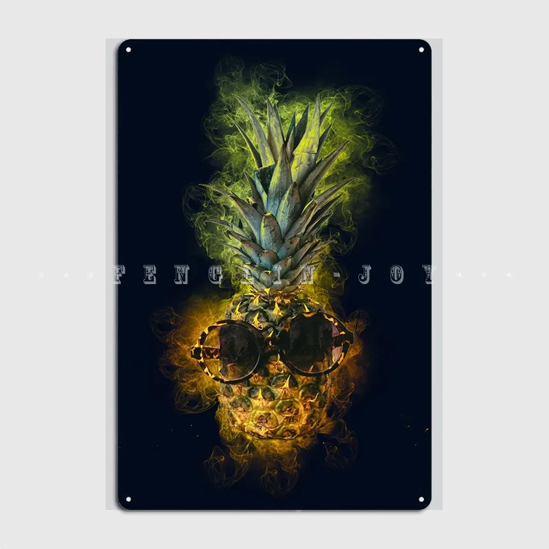 

Pineapple Funny Metal Sign Club Club Bar Customize Poster Tin Sign Posters