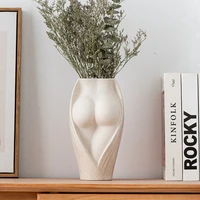 home deocr accessories nordic body art ceramic vase ornaments living room desktop decoration vases crafts