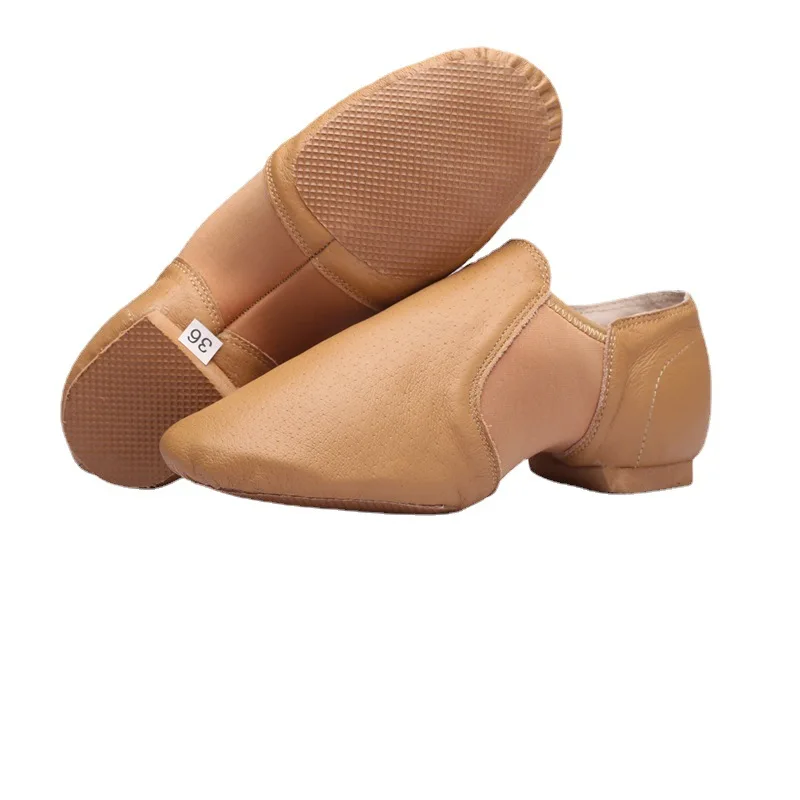 Genuine Leather/Canvas Jazz Dance Shoes Tan Black Red Soft Sole Jazz Shoes Sneakers Woman Gymnastics Dance Shoes For Girls Women