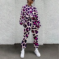 tie dye loose tracksuits lounge wear women casual two piece set spring street t shirt tops and jogger set suits 2pcs outfits