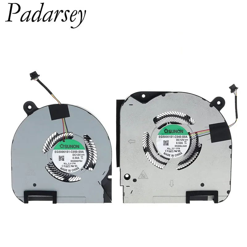 Сменный охлаждающий вентилятор Padarsey для процессора ноутбука и графического Dell G7