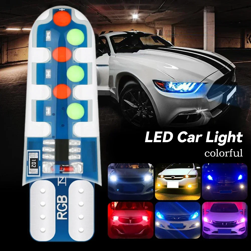 1 шт. автомобильные сигнальные лампы T10 W5W головного света COB 12SMD Waterprof 12 В 6000K белые