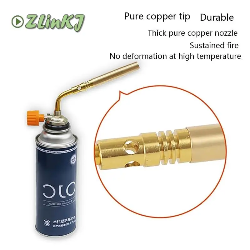 

1pc butane burner welding gas torch flame gun brazing flamethrower portable outdoor camping bbq portable soldering heat gun part
