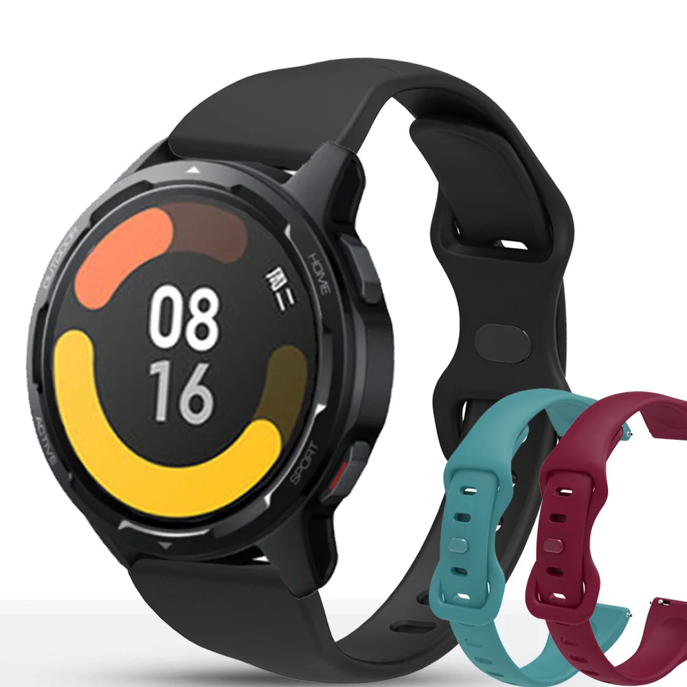 

Ремешок для смарт-часов Xiaomi MI Watch / S1 Active / Color 2, маленький силиконовый браслет для наручных часов, 22 мм