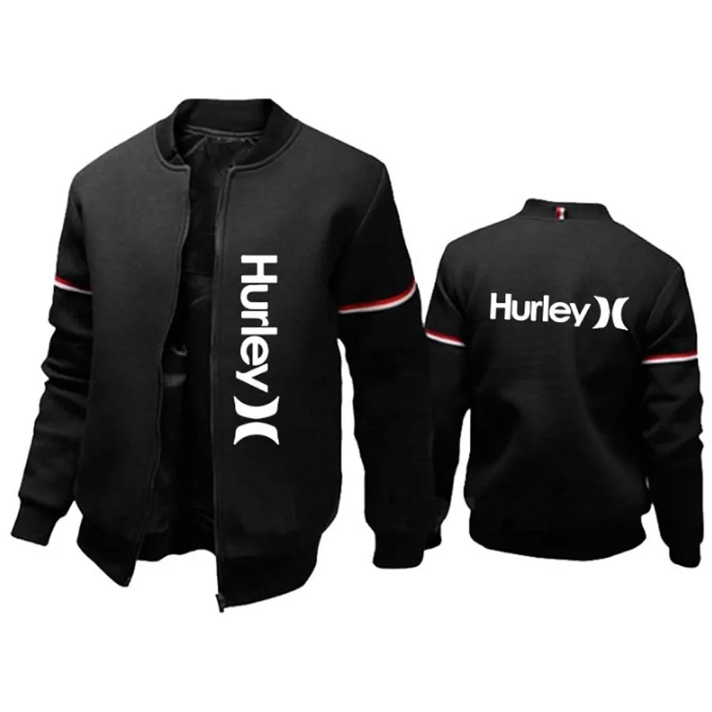 

Fashion Letter Printed Men's Jacket Varsity Jacket Solid Color Coat Casual Outdoor Baseball Uniform Man Slim Fit Zipper Tops