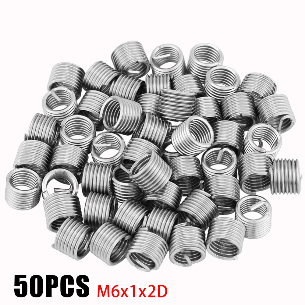 

Wire Thread Thread Reducer Thread Repair Widely Application 304 Stainless Steel M6*1*2D Strong Connection Durable