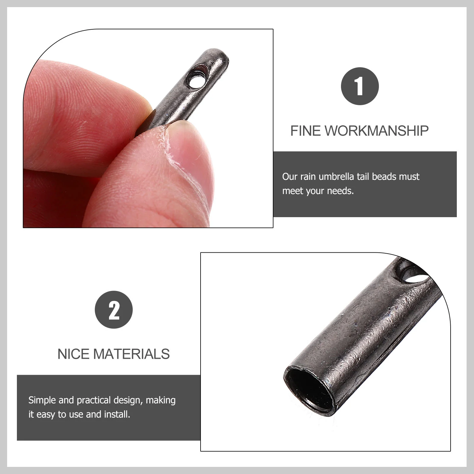 10 шт. аксессуары для зонтов зонты защиты от дождя сменные хвостовые бусины