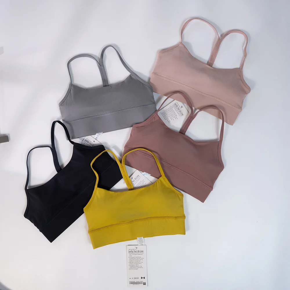 Спортивный бюстгальтер Luluwomen женское нижнее белье для йоги Y-образный топ