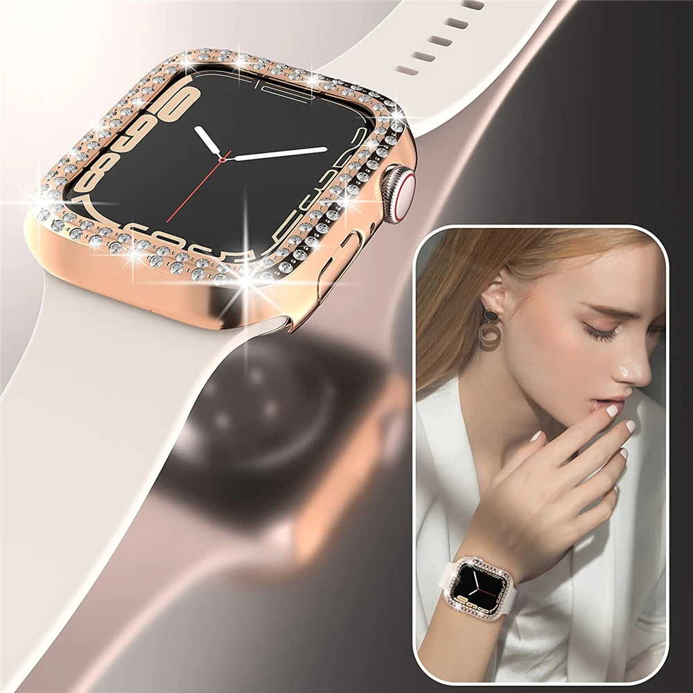 Чехол для apple watch Серия 7 6 5 4 SE 41 мм 40 45 44 без защиты экрана чехол iwatch бампер оболочка