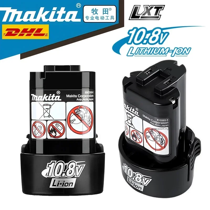 100% оригинал Makita 10 8 В BL1013 BL1020 BL1030Запасная литий-ионная батарея для