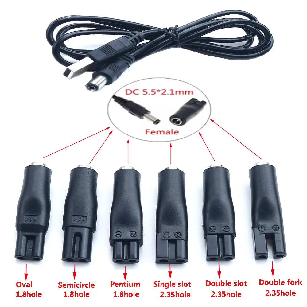 Универсальный адаптер с двойным отверстием DC 5 * 2 1 до 8/2 35