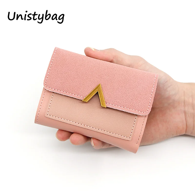 

Новые кошельки Unistybag для женщин, кошельки для денег, женские кошельки, маленький кошелек для монет, симпатичный клатч