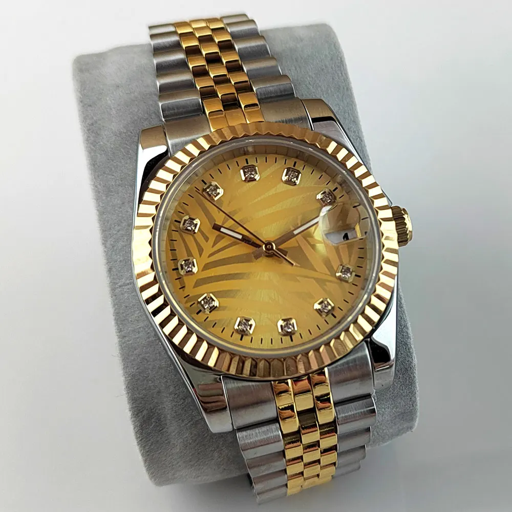 

Часы мужские автоматические, 36/39 мм, 20 АТМ, зеленый/синий