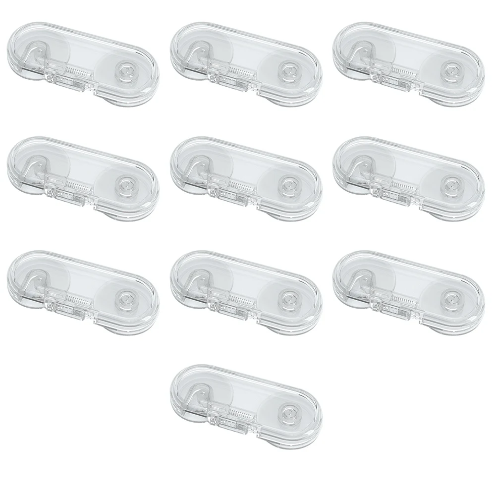 

10pcs Wardrobe Self Adhesive Child Safety Baby Proofing Security Cabinet Lock Lock Furniture Simple Transparent For Wardrobes