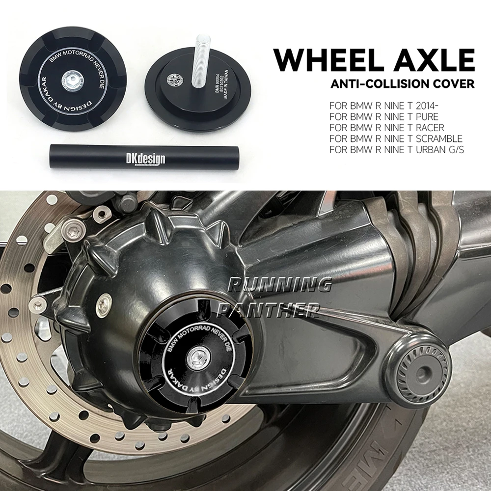 

NEW For BMW R9T RNINET Rninet R NINE T Pure R nineT Racer Motorcycle Rear Axle Fork Crash Slider Wheel Hub Anti Collision Block