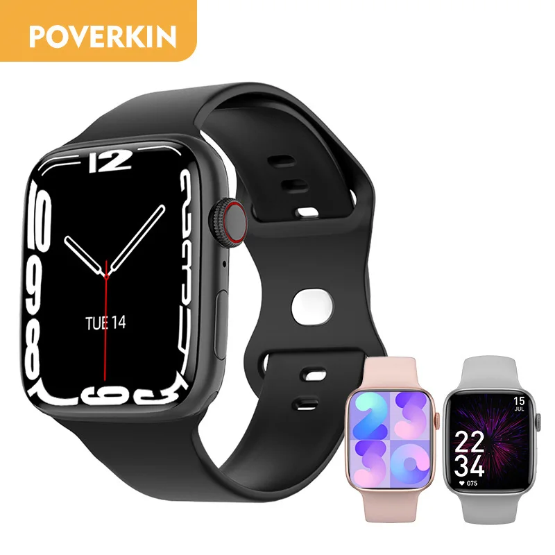 POVERKIN 2022 NEW Smart Watch Men Women Bluetooth Call Smartwatch NFC Door Access Control Fitness Tracker For Apple&Android