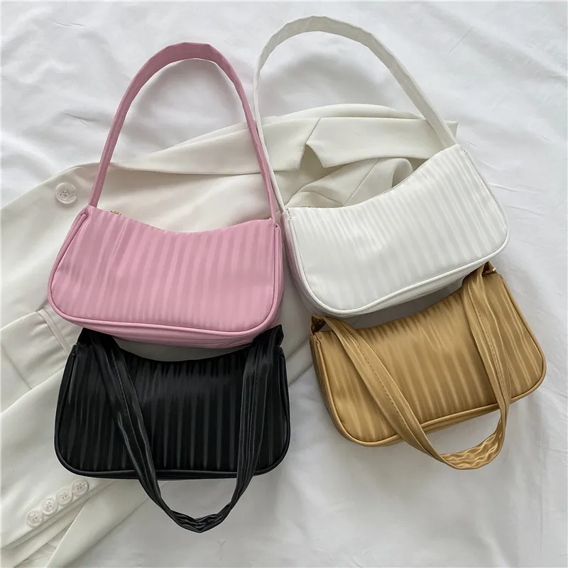 

Fashion Women Shoulder Bags Ladies Luxury Underarm Bag PU Leather Handbag Large Capacity Female Casual Solid Color Messenger Bag