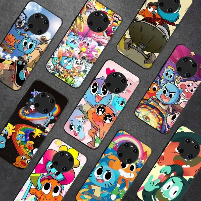 

RuiCaiCa The A-Amazing W-World G-Gumball Phone Case For Huawei Y 5 Y62019 Y52018 Y92019 Luxury funda case for 9prime2019