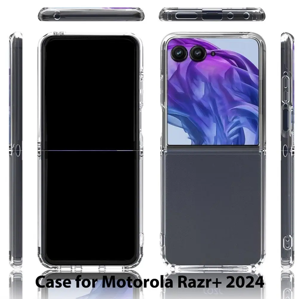 Чехол для MOTO Razr 50 Ultra Plus 2024 роскошные акриловые прозрачные чехлы Razr50