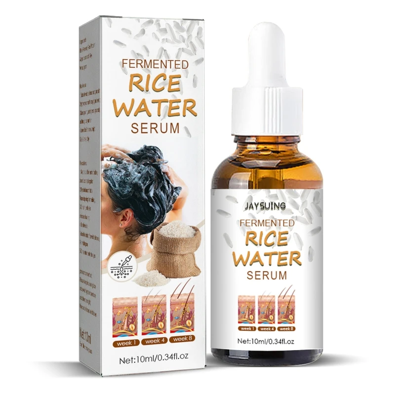 

Y1UF Fermented Rice Water Serum Hair Growth Essence Oil Anti-hair Loss Germinal Serum Natural Hair Care Essence for Men Women