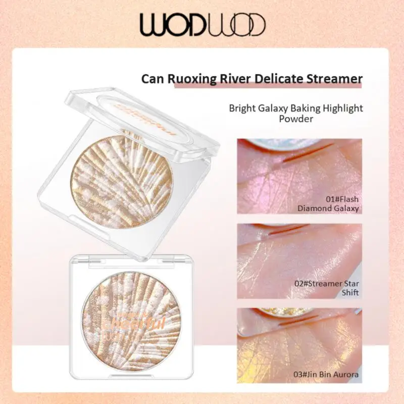 

WODWOD 3 Colors Highlighter Powder Glitter Palette Makeup Glow Face Contour Shimmer Illuminator Highlight Cosmetics Wholesale