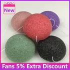 Модная новинка, 1 шт., натуральная косметика Konjac, бамбуковый уголь, фотокосметика, инструмент для очистки лица, мягкая косметика