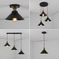 vintage pendant light loft retro chandeliers pendant ceiling lamp e27 led industrial hanging indoor lighting home living room