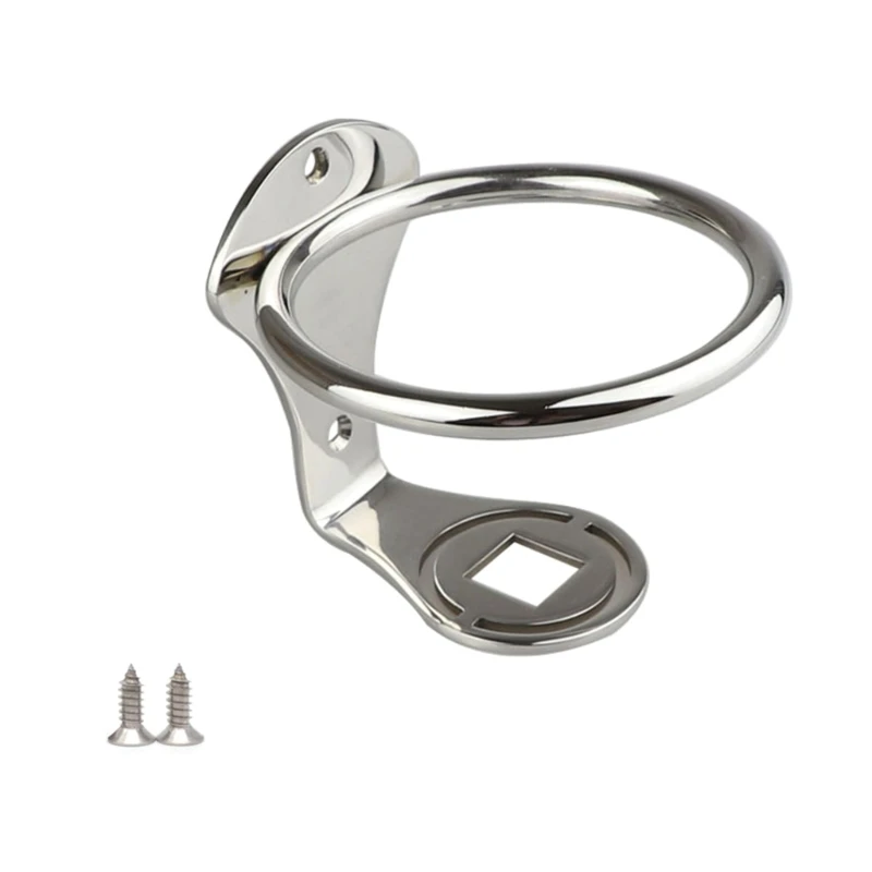 

Upgraded Boat Ring Cup Holder 316 Stainless- Steel Ringlike Drink Holder Suitable for Marine Yacht Easy Installation Dropship