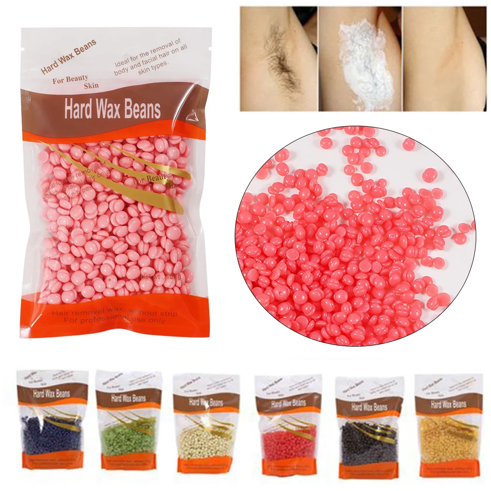 

100g Hard Wax Beans Painless Hair Removal Fast Depilatory Hot Film Wax Pellet For Unisex Face Eyebrow Leg Arm Full Body Bikini