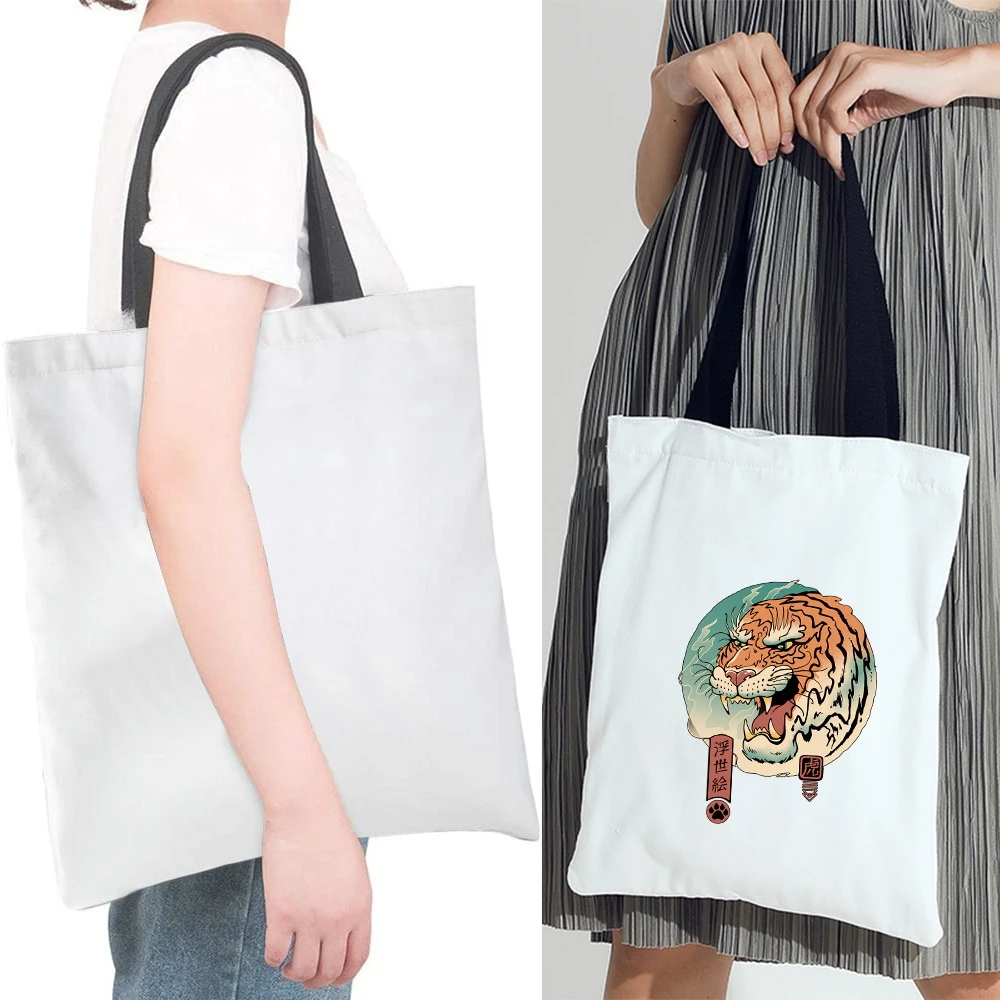 

Wild Effortless Canvas Bag Tote Reusable Polyester Portable Female Shopping Bag High Quality Ladies Shoulder Bags New style 2023