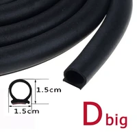 p z d shape type 2 meters car door seal strip epdm rubber noise insulation anti dust soundproof car seal strong 3m adhensive